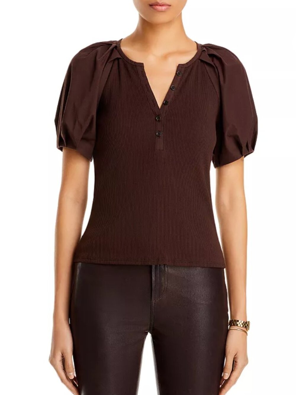 Derek Lam 10 Crosby Albane Chocolate LG Coquette Balletcore Quiet Luxury